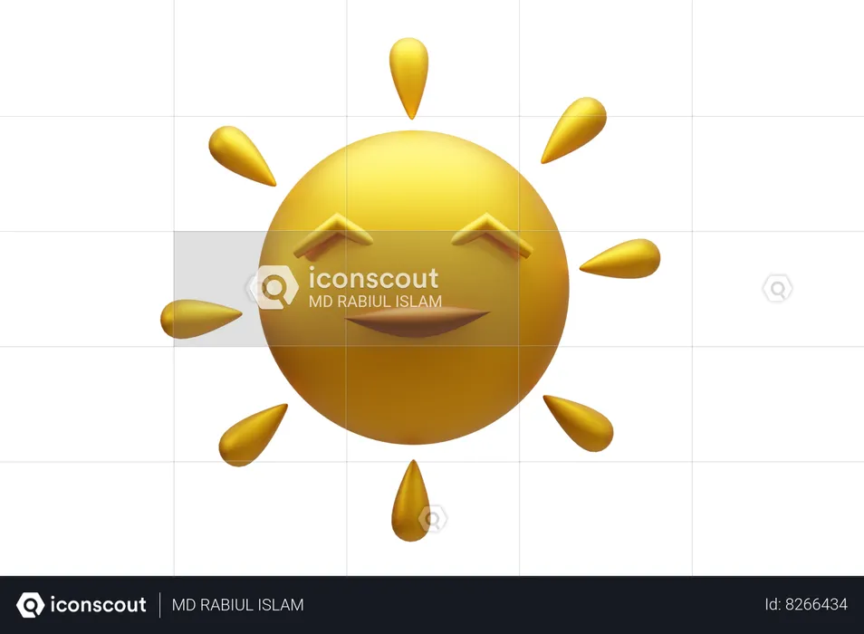 太陽  3D Icon