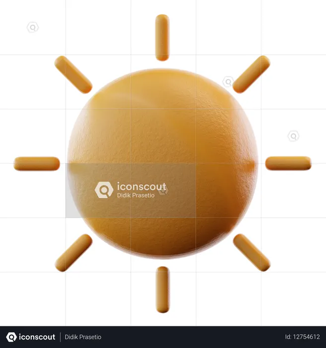 Sun  3D Icon