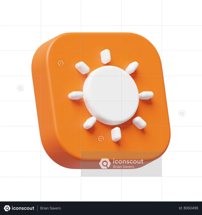 Sun  3D Icon