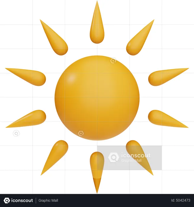 Sun  3D Icon