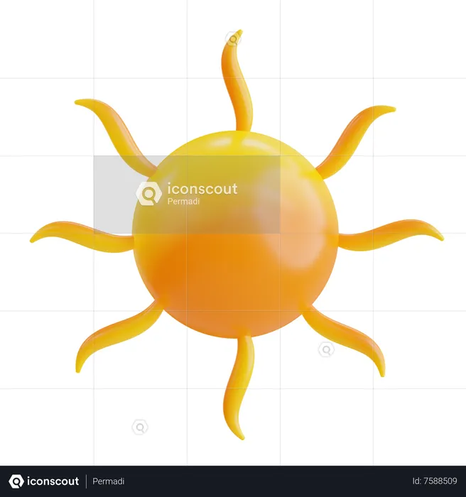 Sun  3D Icon