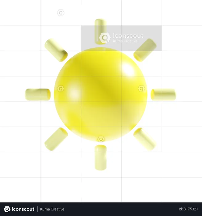 Sun  3D Icon