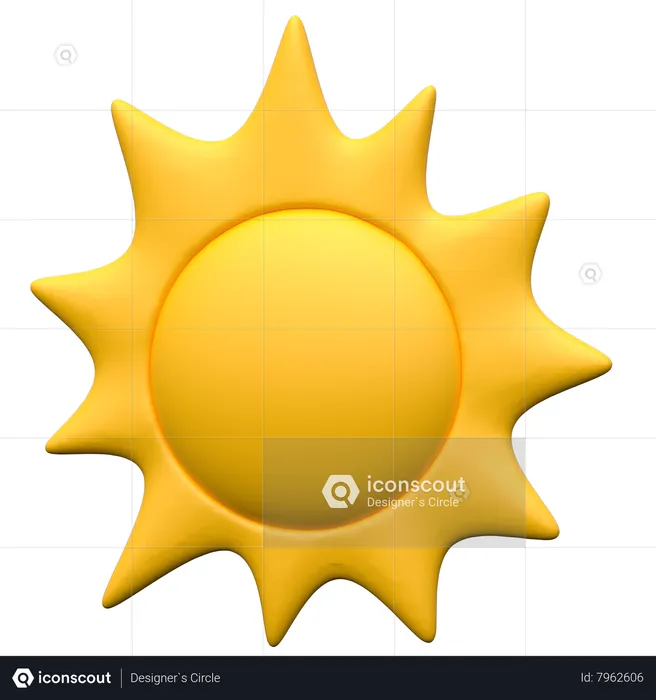 Sun  3D Icon