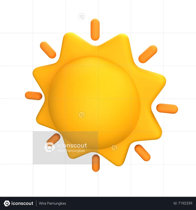 Sun  3D Icon