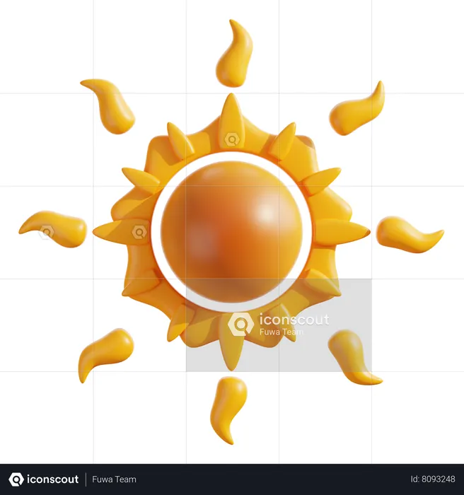 Sun  3D Icon