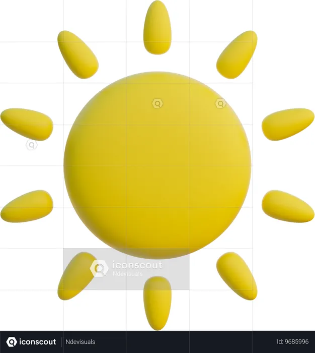 Sun  3D Icon