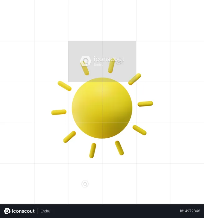 Sun  3D Icon