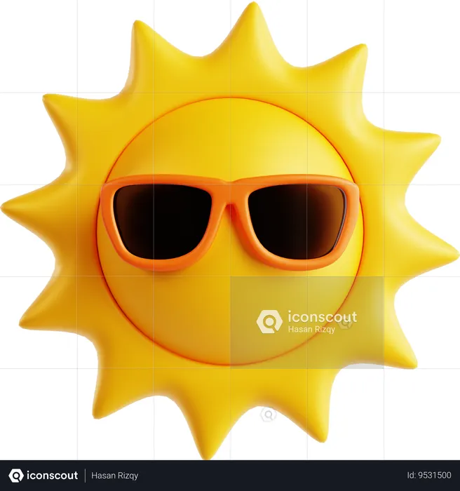 Sun  3D Icon