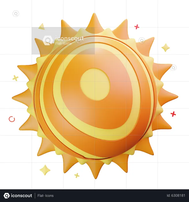 Sun  3D Icon