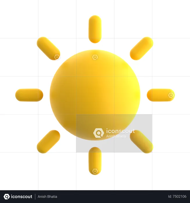 Sun  3D Icon