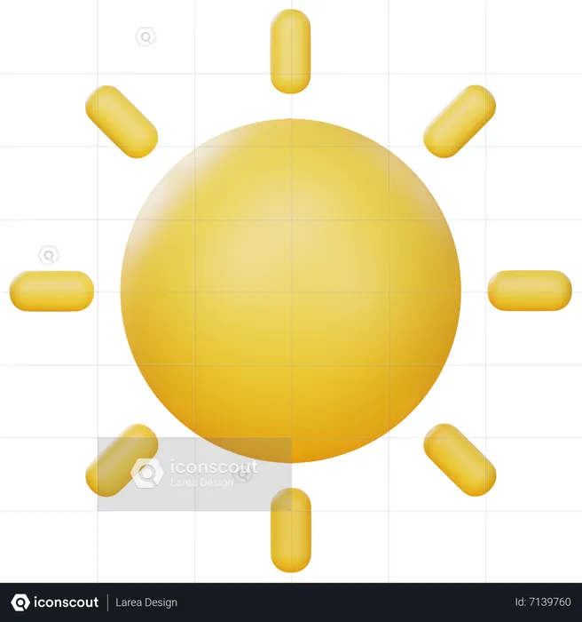 Sun  3D Icon