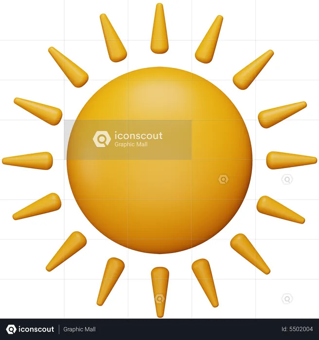 Sun  3D Icon