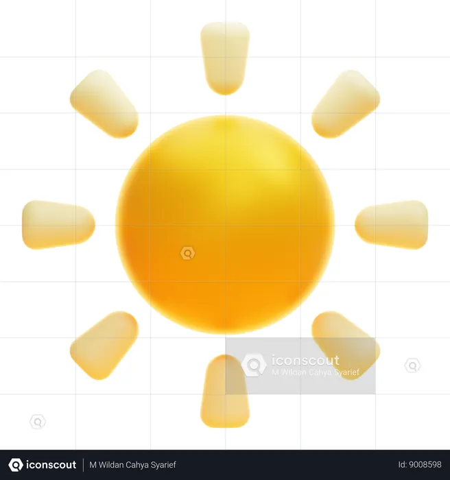 SUN  3D Icon