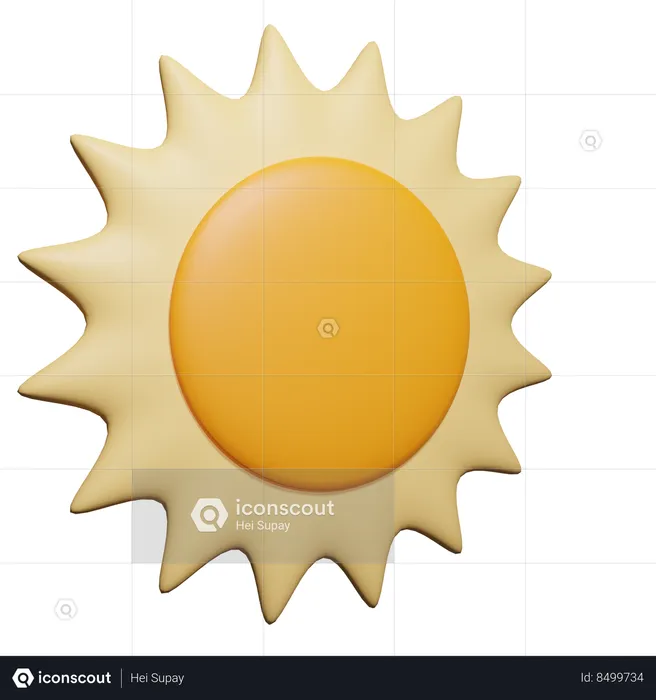 Sun  3D Icon