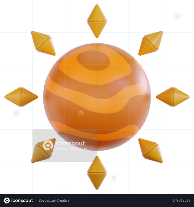 Sun  3D Icon