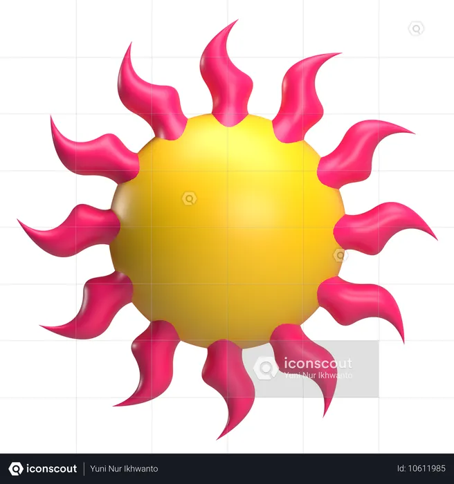 Sun  3D Icon