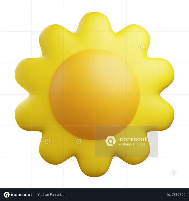 Sun  3D Icon