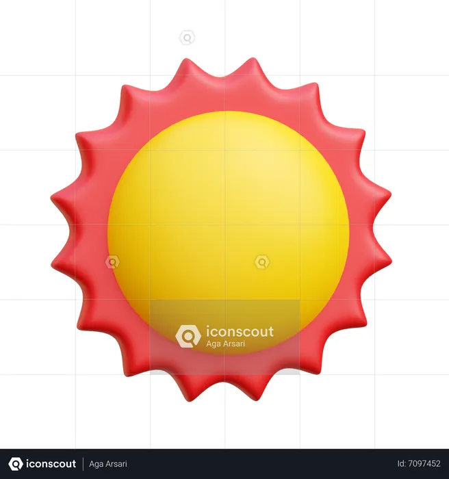 Sun  3D Icon