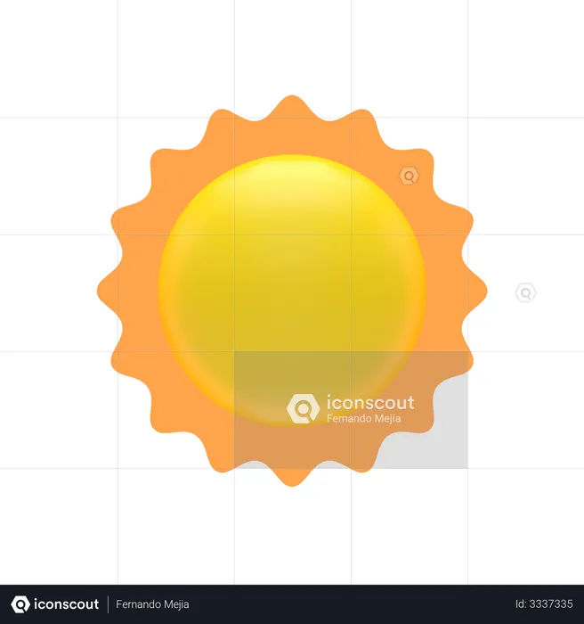 Sun  3D Illustration