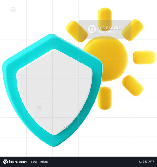 Sun Protection  3D Icon