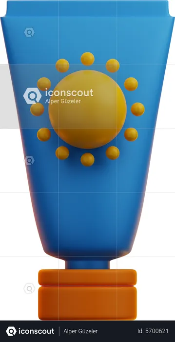 Sun Screen Lotion  3D Icon