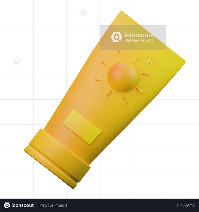 Sunblock  3D Illustration