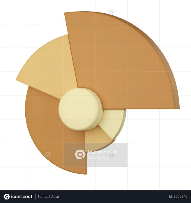 Diagramme de rayon de soleil  3D Icon