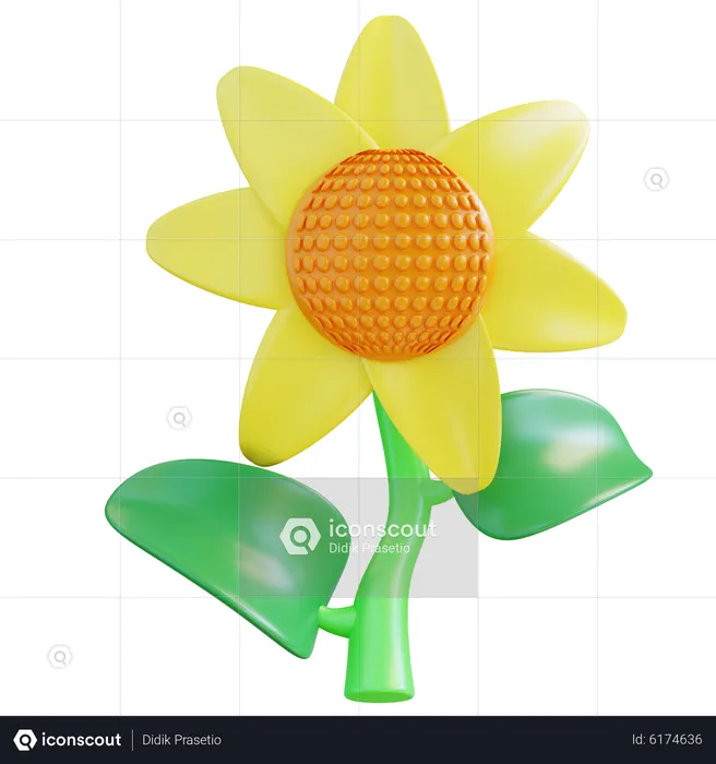 Sunflower  3D Icon