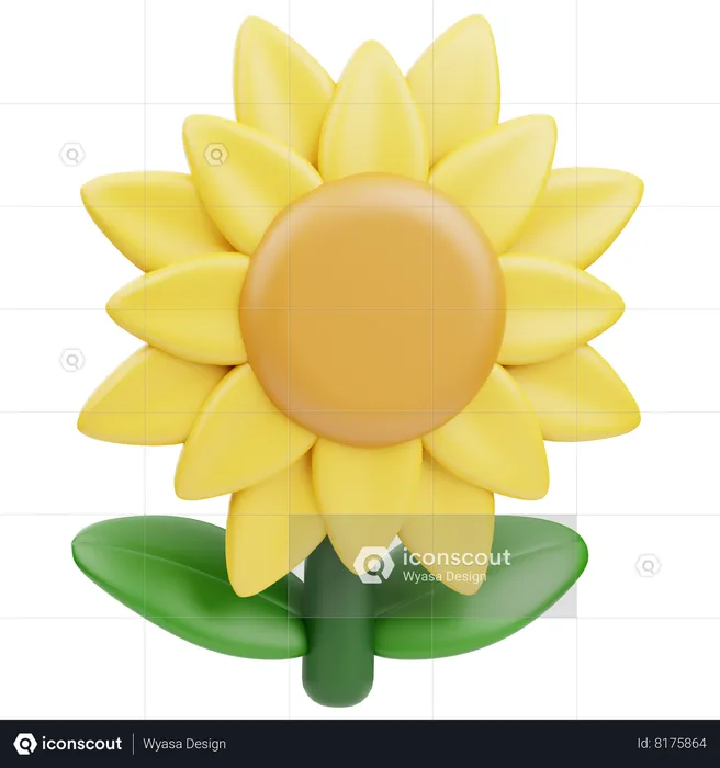 Sunflower  3D Icon