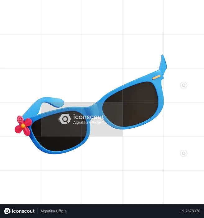 Beach Sunglasses 3D Illustration download in PNG, OBJ or Blend
