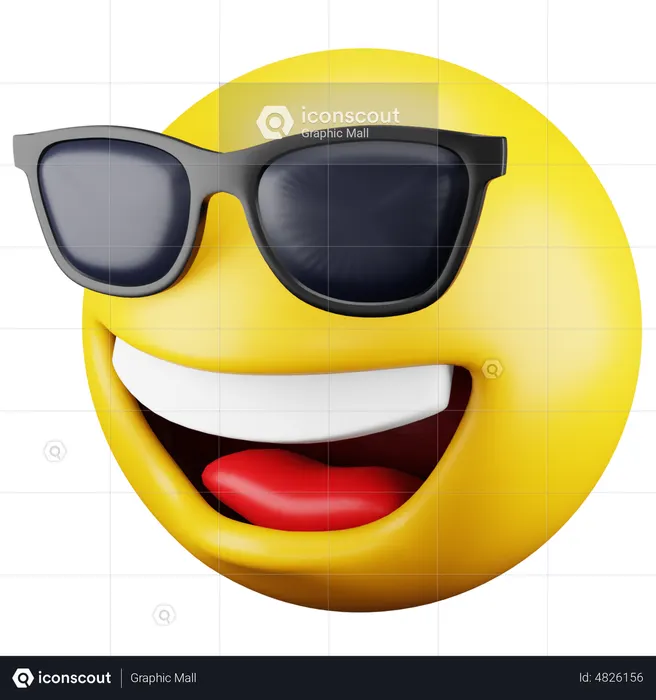 Sunglasses Emoji Emoji 3D Icon