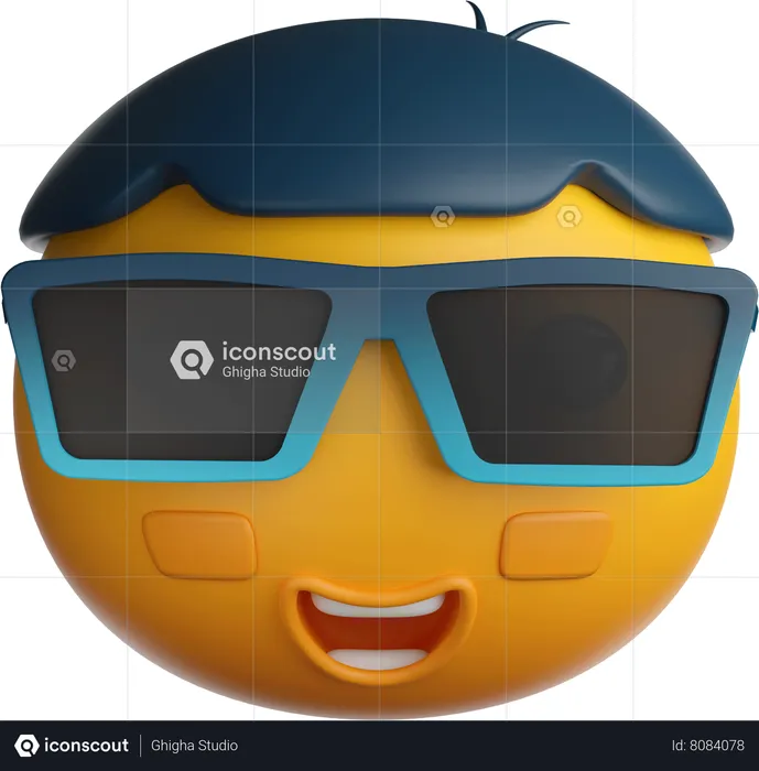 Sunglasses Emoji Emoji 3D Icon