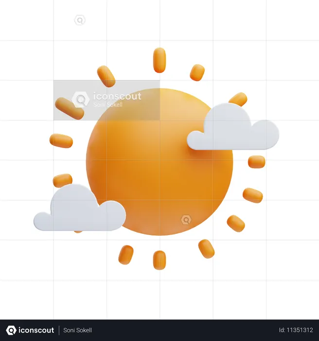 Sunny  3D Icon