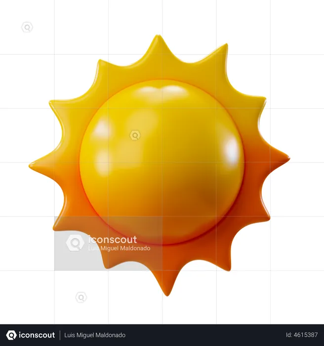 Sunny Day  3D Illustration