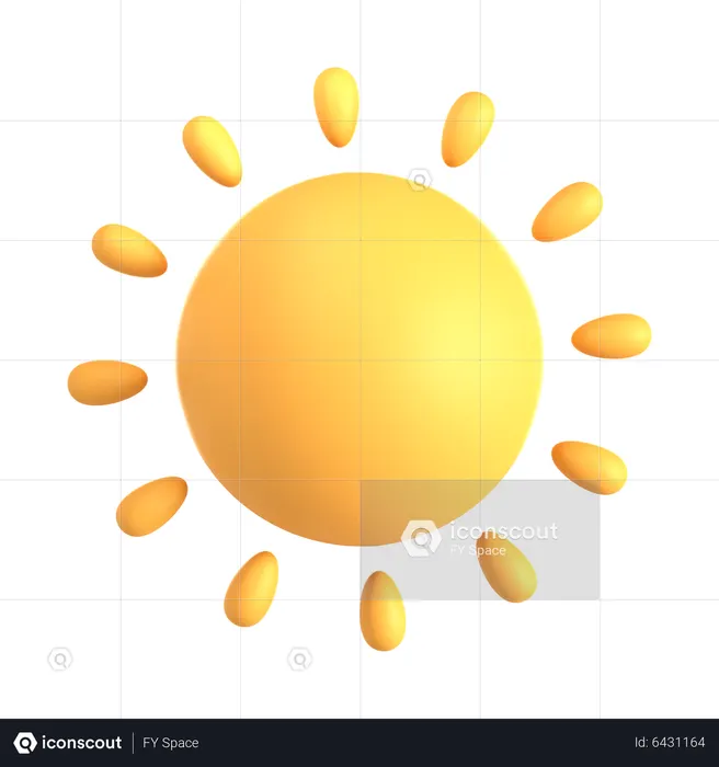 Sunny Day  3D Icon