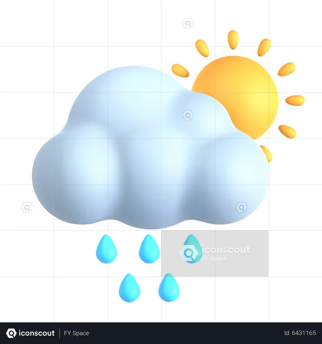 Sunny Drizzle  3D Icon