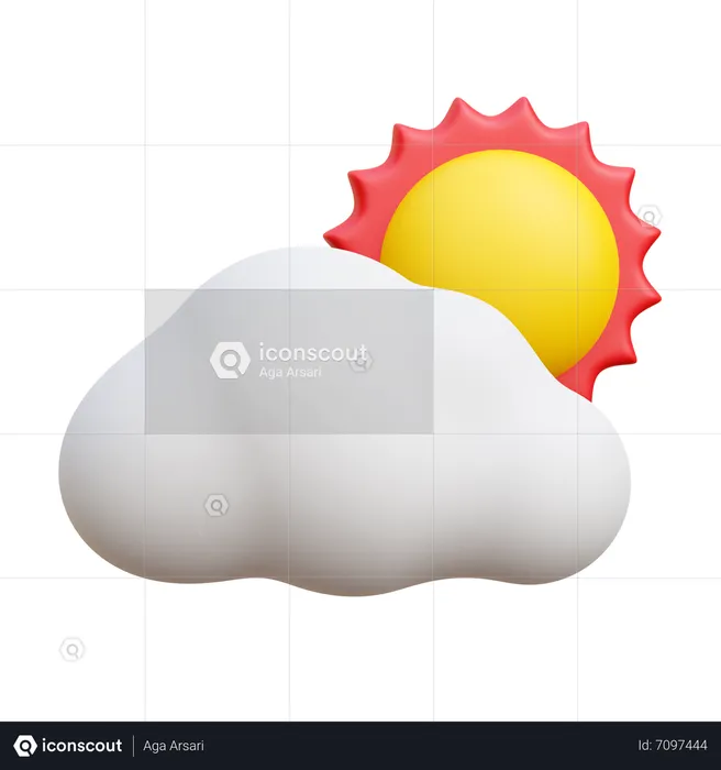 Sunny weather  3D Icon