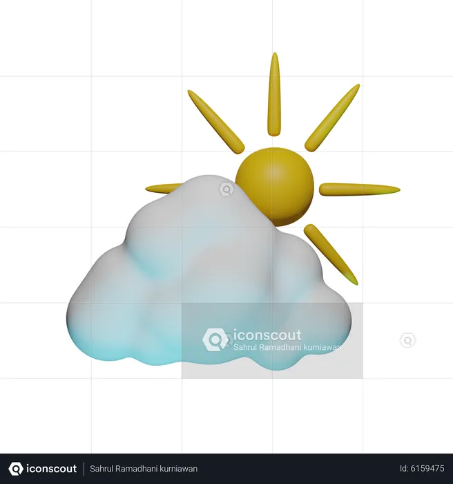 Sunny Weather  3D Icon