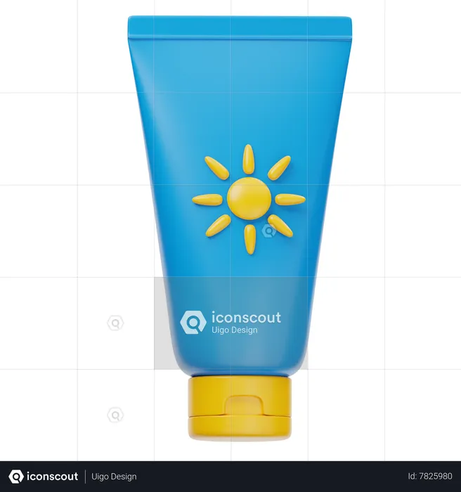 Sunscreen  3D Icon