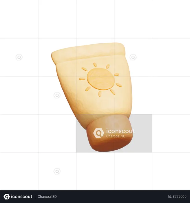 Sunscreen  3D Icon
