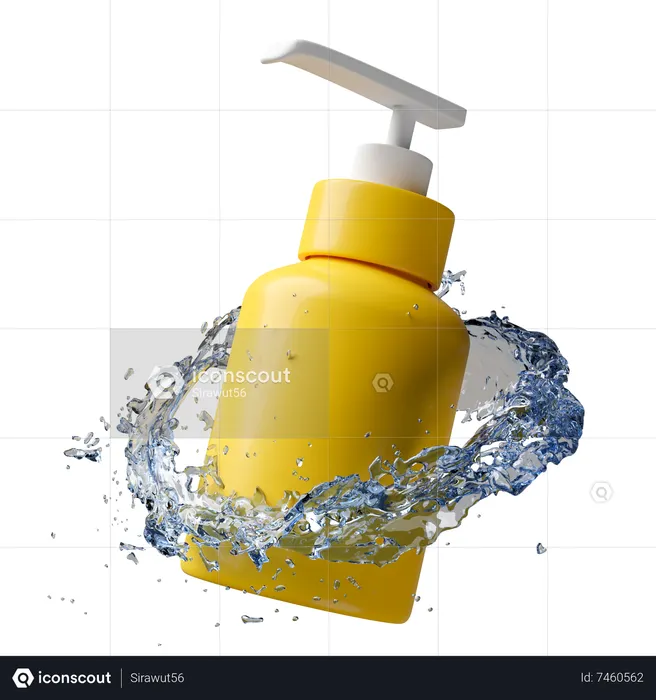 Sunscreen Bottle  3D Icon