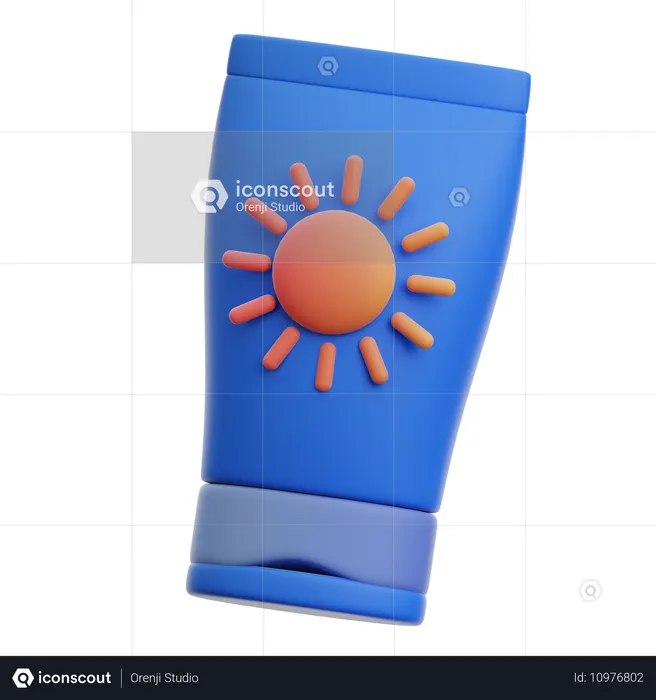Sunscreen Lotion  3D Icon