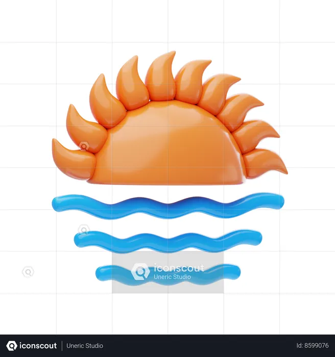 Sunset  3D Icon