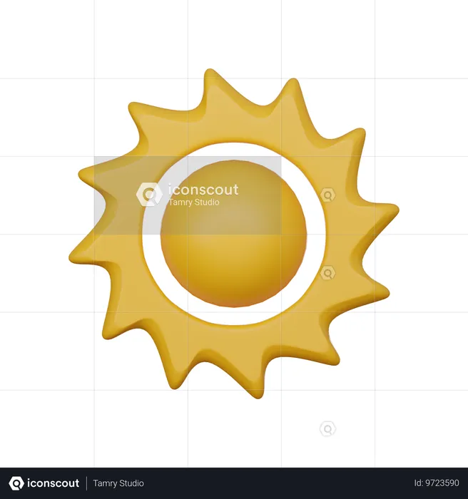 햇빛  3D Icon