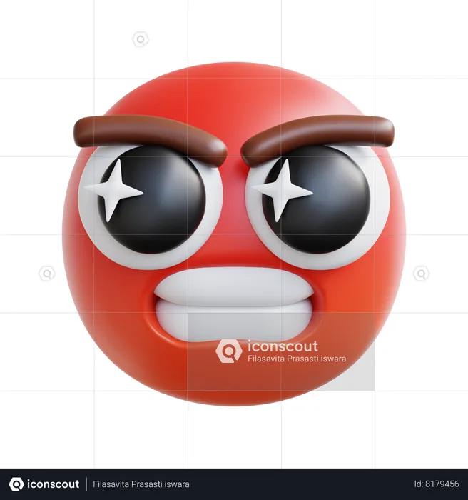 Super Angry Emoji 3D Icon