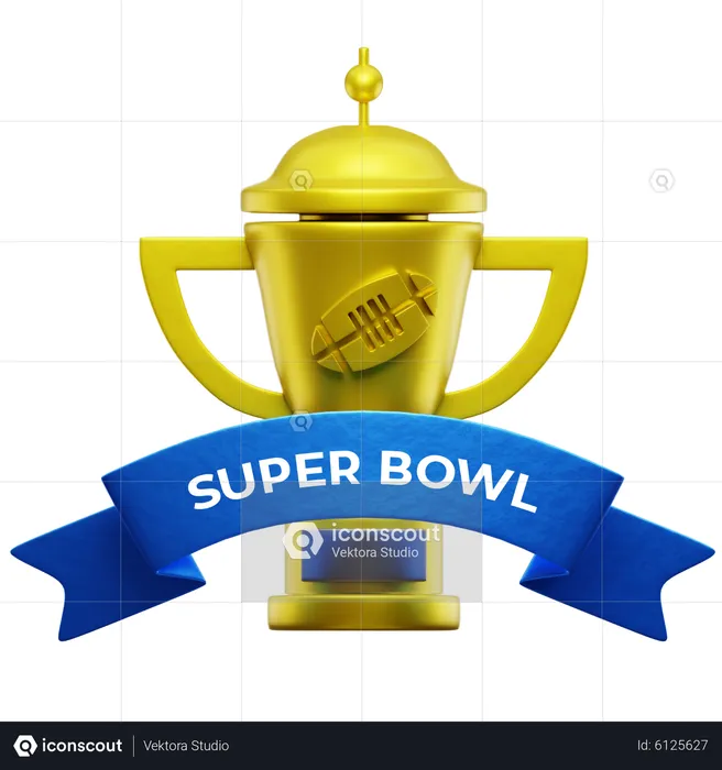 Super Bowl Champion Trophy  3D Icon