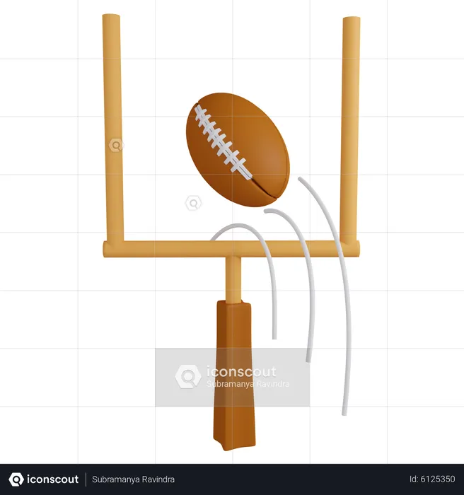 Super Bowl Goal  3D Icon