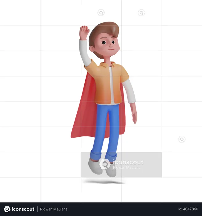 Super boy  3D Illustration