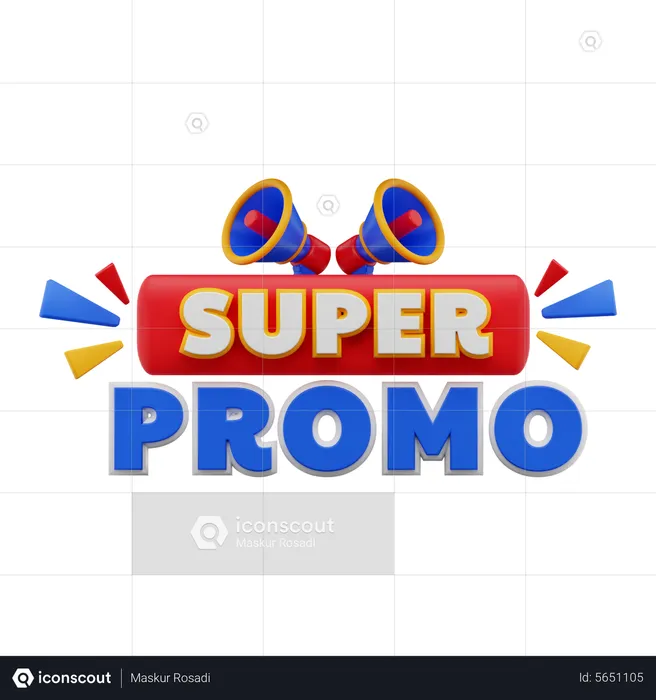 Super promo  3D Icon