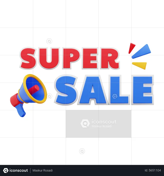 Super sale 2  3D Icon